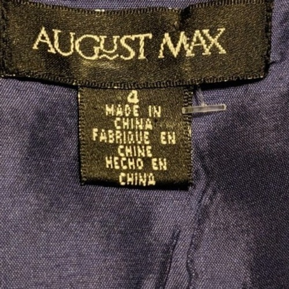 August Max Colorful Patchwork Embroidered Floral … - image 4